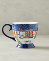 Cheerful Night New Bone China Kupa 460 ml Lacivert