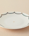 Cheerful Star Bone Porselen Pasta Tabağı 20 cm Beyaz - Yeşil