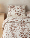 Cheetah Charm Pamuk Çift Kişilik Nevresim Takımı 200x220 cm Kahverengi