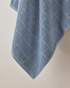 Chequer %100 Pamuk Banyo Havlusu 80x150 cm Mavi