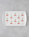 Cherries Melamin Tepsi 24x39 Cm Kırmızı