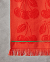 Cherry Wave Pamuk Plaj Havlusu 70x140 cm Kırmızı