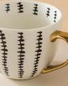 Chic Band New Bone China Kupa 450 ml Siyah
