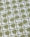Chic Bloom Kolay Ütülenir Çift Kişilik Nevresim Takımı 200x220 cm Yeşil