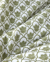 Chic Bloom Kolay Ütülenir Tek Kişilik Nevresim Takımı 160x220 cm Yeşil