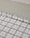 Chic Check Kolay Ütülenir Çift Kişilik Nevresim Takımı 200x220 cm Bej