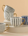 Chic Dots New Bone China Kupa 450 ml Siyah