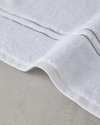 Chic Stripe Pamuklu Nakışlı Banyo Havlusu 90x150 cm Beyaz