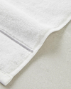Chic Stripe Pamuklu Nakışlı El Havlusu 30x50 cm Beyaz