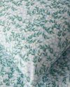 Chirping Bloom Kolay Ütülenir Tek Kişilik Nevresim Seti 160x220 cm Mavi - Yeşil