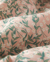 Chirping Bloom Kolay Ütülenir Tek Kişilik Nevresim Seti 160x220 cm Pembe - Yeşil