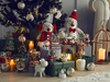 Christmas Snow Polyresin Kar Küresi Kırmızı