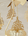 Christmas Tree Metal Mumluk Gold