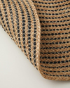 Circle Art Dekoratif Jüt Kilim 120 cm Natural-Siyah