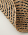 Circle Art Dekoratif Jüt Kilim 90 cm Natural-Siyah