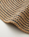 Circle Art Dekoratif Jüt Kilim 90 cm Natural-Siyah