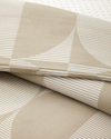 Circle Loop Kolay Ütülenir Çift Kişilik Nevresim Takımı 200x220 cm Taş Rengi