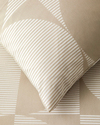 Circle Loop Kolay Ütülenir Tek Kişilik Nevresim Takımı 160x220 cm Taş Rengi