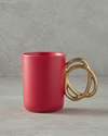 Circles New Bone China Kupa 300 ml Kırmızı