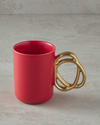 Circles New Bone China Kupa 300 ml Kırmızı