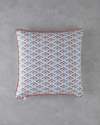 Cluster Çift Taraflı Kırlent Kılıfı 45x45 cm Lacivert - Kiremit