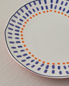 Coachella Zone Stoneware Servis Tabağı Lacivert-Kırmızı