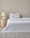 Coastal Allure Pamuklu Çift Kişilik Nevresim Seti 200x220 cm Mavi - Yeşil