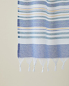 Coastie Rejenere Çizgili Peştamal 80x150 cm Mavi-Yeşil-Sarı