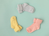 Colorful Bebe Çorap 6-12 Ay Pembe-Sarı-Lila
