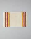 Colorful Striped Pamuklu Banyo Paspası 50x80 cm Ekru