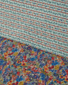 Colorful Stripeway Çift Kişilik Çok Amaçlı Örtü 200x220 cm Kırmızı