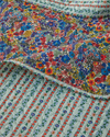 Colorful Stripeway Tek Kişilik Çok Amaçlı Örtü 160x220 cm Kırmızı