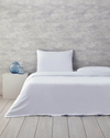 Comfy Plain Çift Kişilik Nevresim Takımı Beyaz - Lacivert