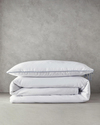 Comfy Plain Tek Kişilik Nevresim Takımı Beyaz - Lacivert