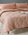 Comfy Stripe İpliği Boyalı Tek Kişilik Uyku Seti 160x220 cm Tarçın