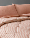 Comfy Stripe İpliği Boyalı Tek Kişilik Uyku Seti 160x220 cm Tarçın