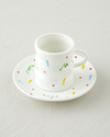 Confella New Bone China 4 Parça 2 Kişilik Kahve Fincan Takımı 100 ml Renkli
