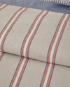 Cool Stripe İpliği Boyalı Çift Kişilik Nevresim Takımı 200x220 cm Terracota - Bej