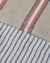 Cool Stripe İpliği Boyalı King Size Nevresim Takımı 240x220 cm Terracota - Bej