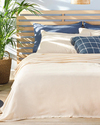Cool Stripe Soft Touch Çift Kişilik Pike Seti 200x220 cm Fildişi