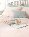 Cool Stripe Soft Touch Tek Kişilik Pike Seti Pembe