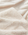 Corduroy Sherpa Kadife Tv Battaniye 120x160 cm Krem