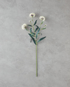 Cornflower Tek Dal Yapay Çiçek 64 cm Beyaz