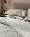 Cosy Rectangles Dolgulu Jakarlı Tek Kişilik Yatak Örtüsü Takımı Kahve