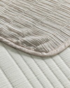 Cosy Rectangles Dolgulu Jakarlı Tek Kişilik Yatak Örtüsü Takımı Kahve