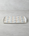 Cosy Stripe Melamin 2'li Tepsi 42x31 cm + 25x38 cm Mavi