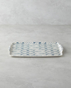 Cosy Stripe Melamin 2'li Tepsi 42x31 cm + 25x38 cm Mavi