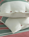 Cosy Stripe Winter Soft Çift Kişilik Nevresim Takımı Kırmızı - Yeşil