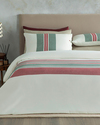 Cosy Stripe Winter Soft Çift Kişilik Nevresim Takımı Kırmızı - Yeşil
