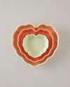 Cottage Stoneware Kalp Fırın Kabı 14,5x13,5 cm Açık Yeşil